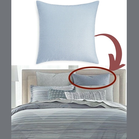 NIB $185 Hotel Collection (1) Diamond Stripe European Sham Euro - Picture 8 of 9